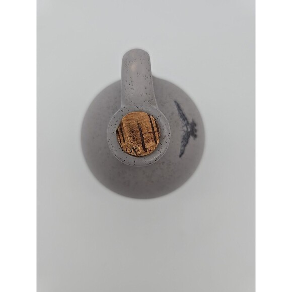 Vintage Harris Pottey Jug Eagle Stamp w/ Cork Grey Speckled - Picture 6 of 10